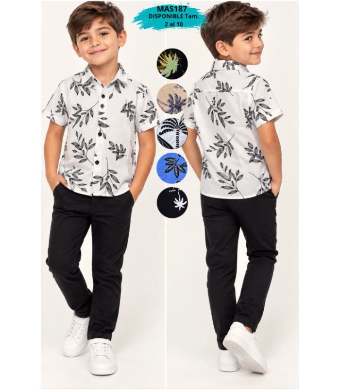 CAMISA FLOREADO PARA VARON.
