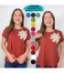 BLUSA SRA.M/C ALG.FLOR ENFRENTE.COQUETA