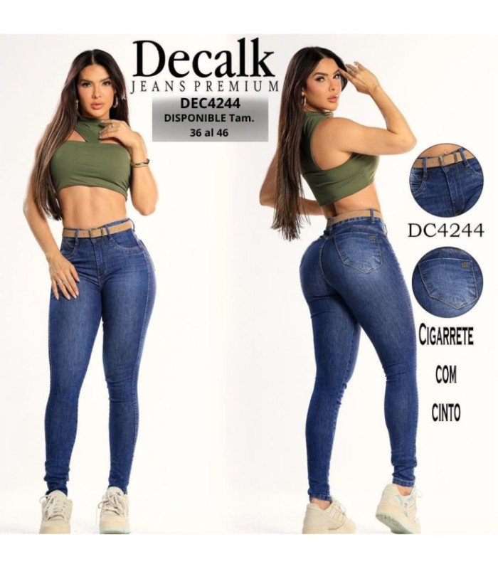 PANT.JEANS FEM.C/ CINTO 36 AL 46.