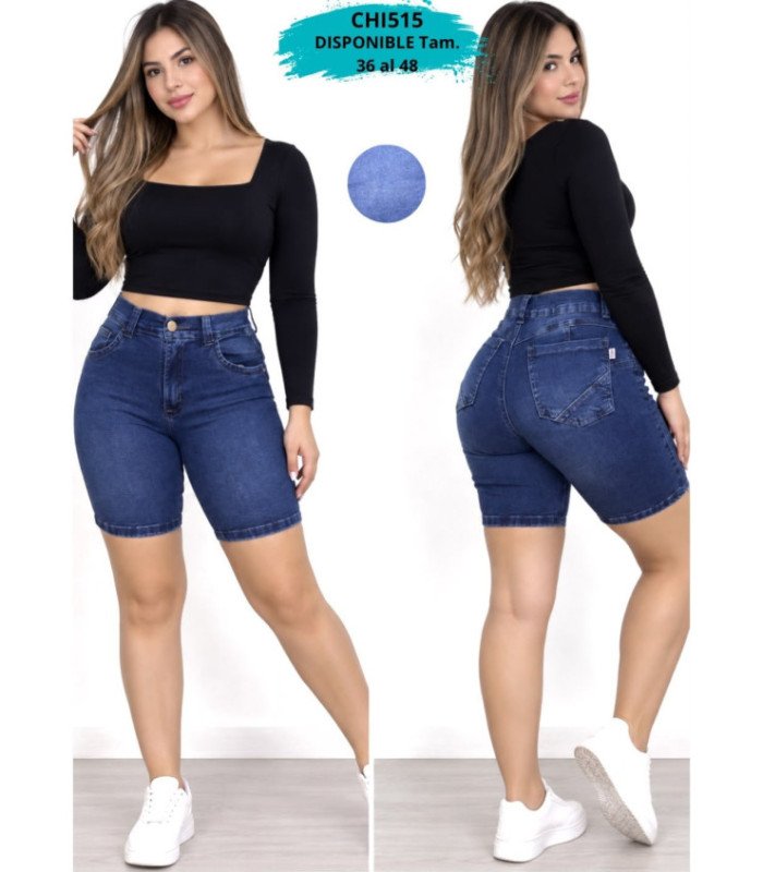 BERMUDA JEANS FEM.36 AL 48.CHILIS