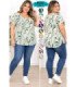 BLUSA SRA.ESPECIAL M/C ESTAMPADA