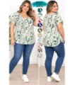 BLUSA SRA.ESPECIAL M/C ESTAMPADA