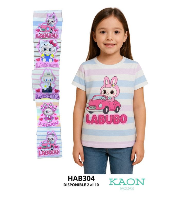 BLUSA INFANTIL M/C LISTRADO