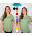 BLUS. SRA.M/C C/ BOTONES EN EL HOMBRO.COQUETA
