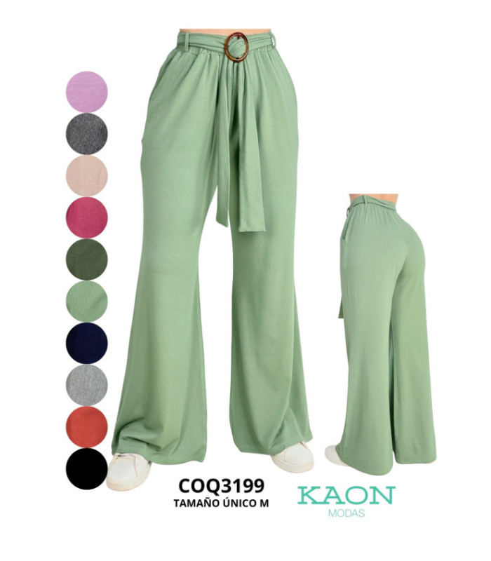 PALAZZO ALG.C/ DETALLE CINTO.COQUETA