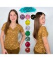 BLUSA SRTA M/C ESTAMPADO FLORCITAS.COQUETA