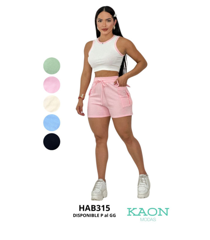 CONJUNTO SHORT CARGO FEM.