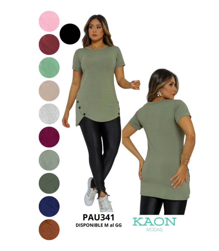 BLUSA M/C SOBRE LEGGINS ALG.