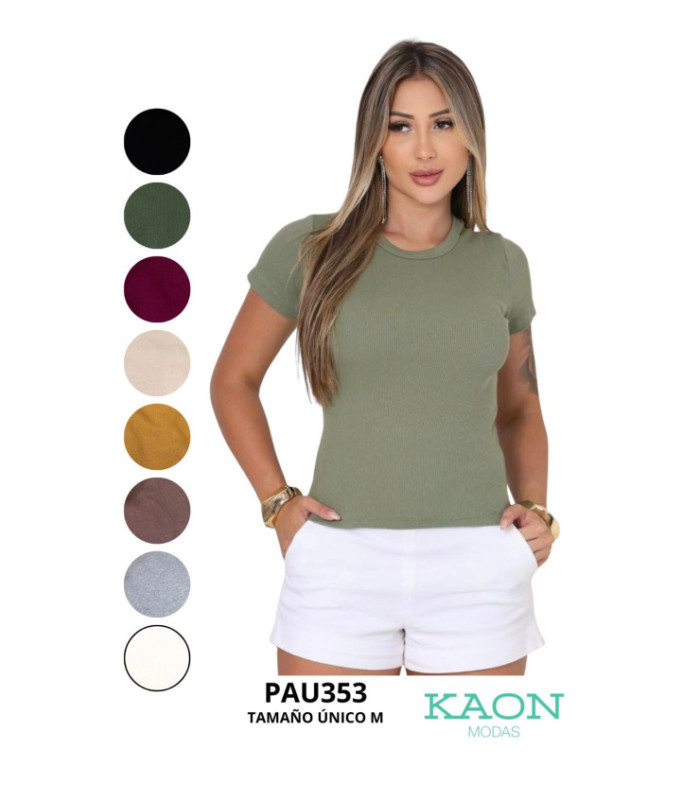 BLUSA M/C LISO RIVANA