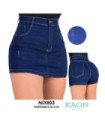 Short Pollera Jeans 36 Al 46.Nix - Kaon Modas CDE