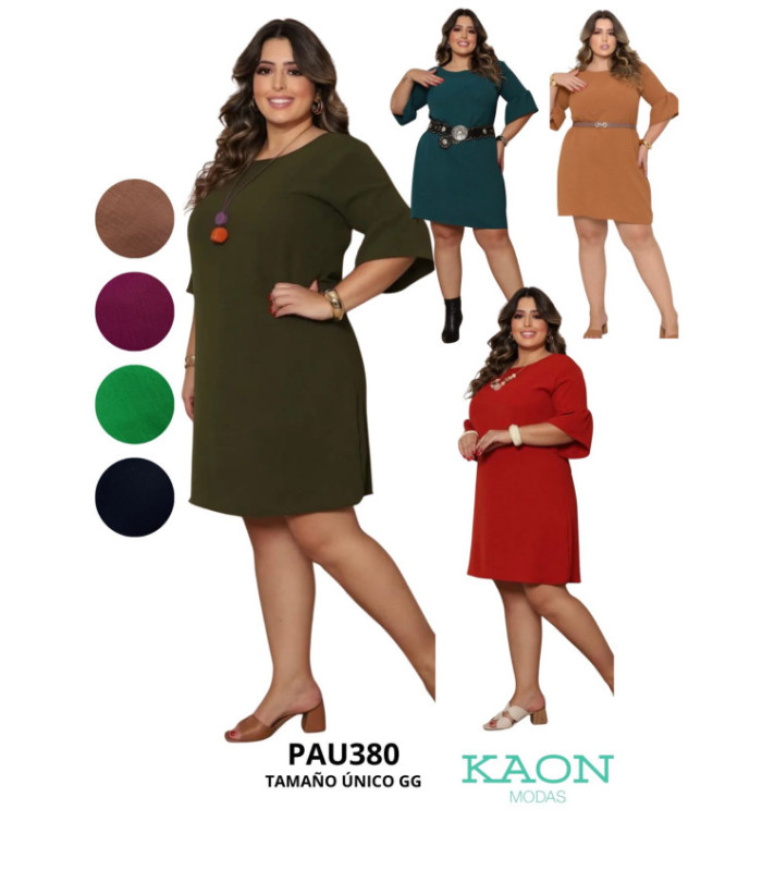 VESTIDO TELA 3 MODELOS DIFERENTES