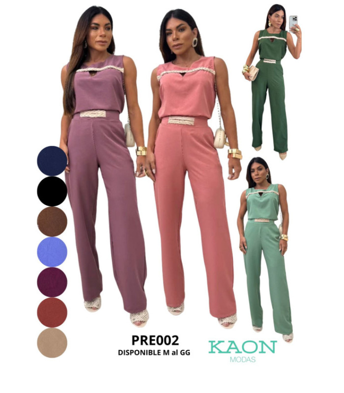 CONJUNTO ELEGANTE SRTA.REGATA,DETALLE TRENZA