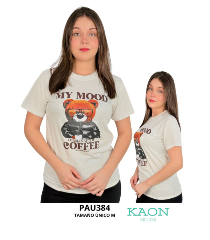 REMERA FEM.M/C ALGODON 5 MODELO DIFERENTES