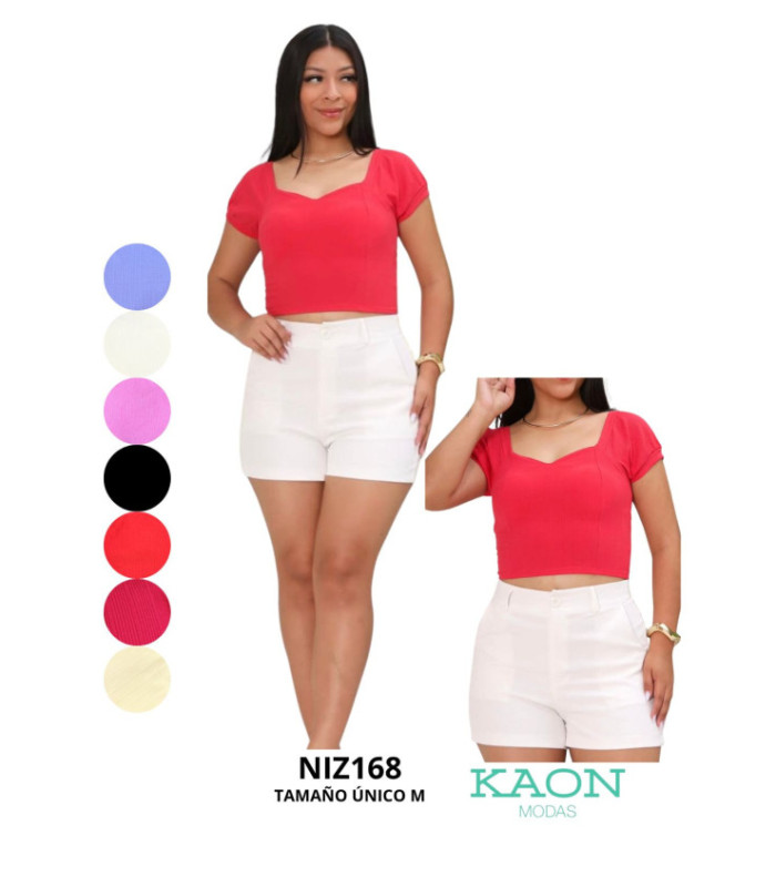 CROPPED M/C PRINCESA TELA RIBANA