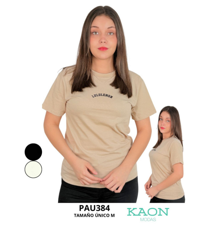 REMERA FEM.M/C ALGODON 5 MODELO DIFERENTES