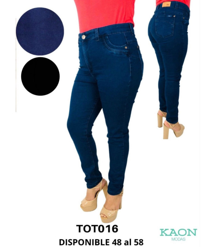 PANT.ESPECIAL JEANS FEM.48 AL 56.TOTAL