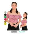 Crop Floreado,Fruncido.coqueta - Kaon Modas CDE