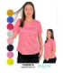 BLUSA SRTA.M/C FLOREADA TELA LINO.COQUETA