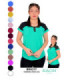 BLUSA SRA.M/C COLOR COMBINADO