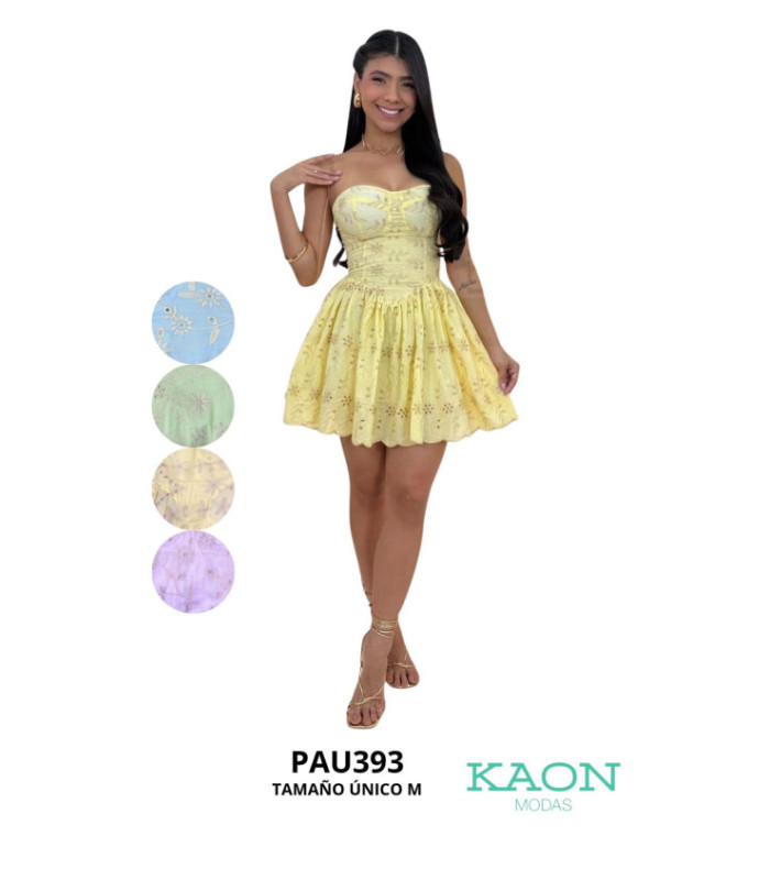 VESTIDO CORTO BRODERIE