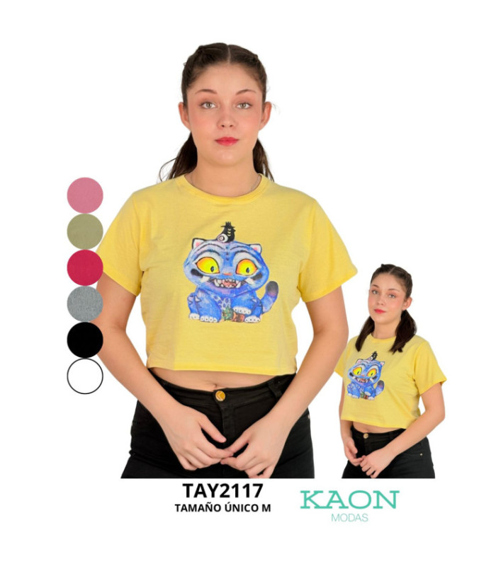 CROPPED M/C C/ DISEÑO ENFRENTE.TAYSHA