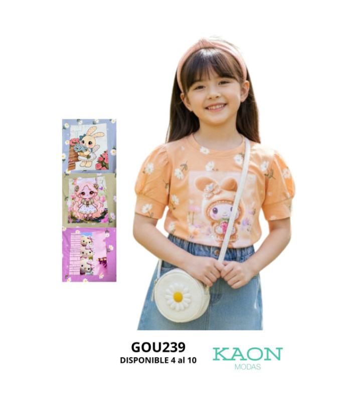 BLUSA INF.ALGODON M/C PRINCESA