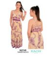 Vestido Largo,Solera Estampada - Kaon Modas CDE