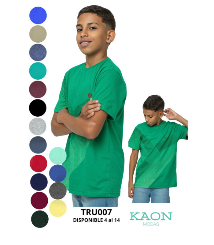 REMERA INFANTIL ALGODON M/C