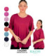 BLUSA SRA.LISO DE LINO M/C.COQUETA