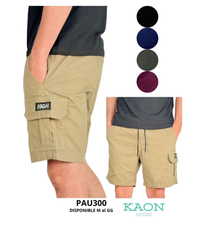 BERMUDA COLORIDO MASC.CARGO.