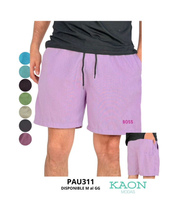 BERMUDA MASC.TELA LINO.