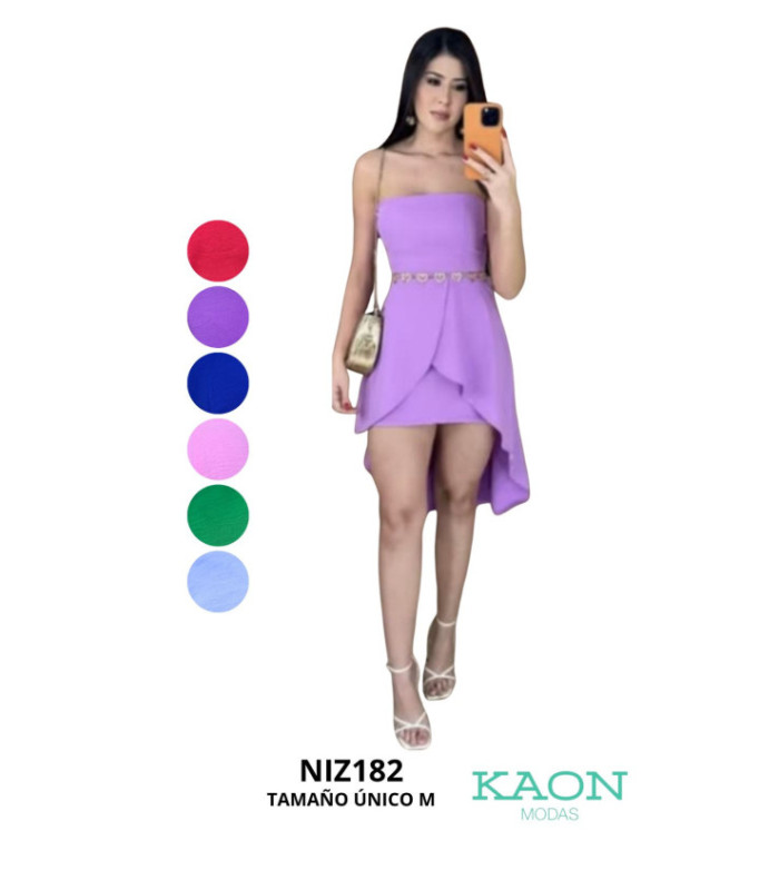 VESTIDO ELEGANTE SIN MANGA