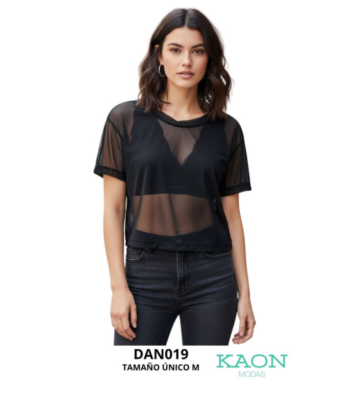 BLUSA 2 PIEZAS,TOP + CROPPED TUL