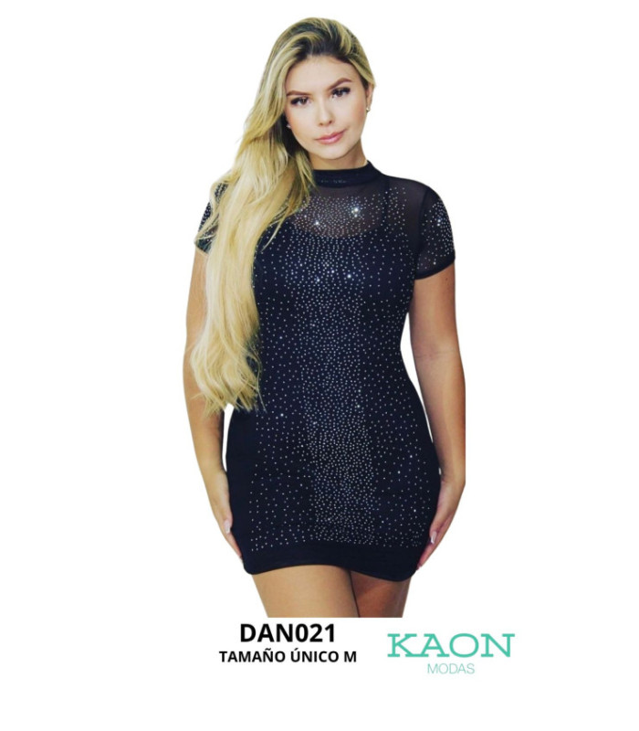 VESTIDO TUL CON BRILLO 2 PIEZAS