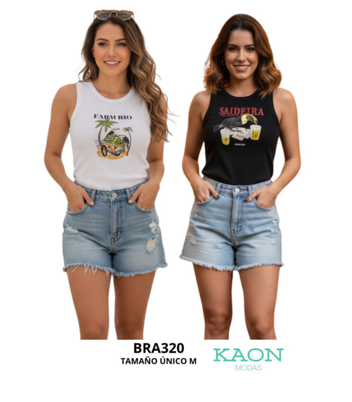 Regata Fem.tela Ribana Con Diseño - Kaon Modas CDE