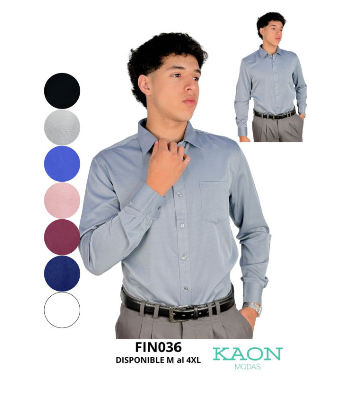 CAMISA M/L SOCIAL MASC.SLIM FIT 14½ AL 17