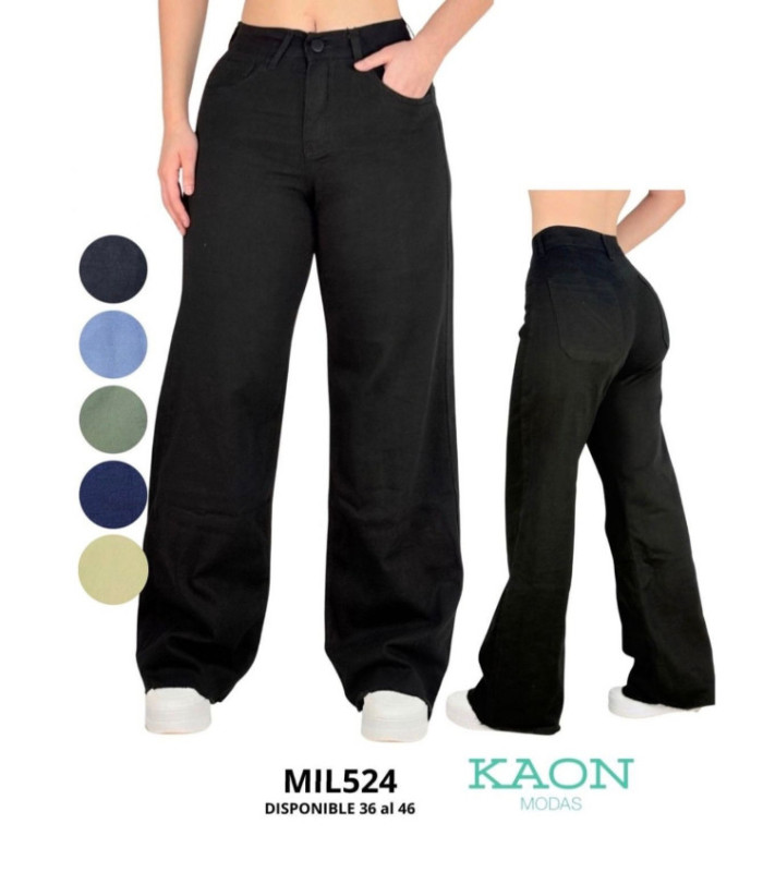 PANT. FEM.JEANS MOM FLARE 36 AL 46.MILKU