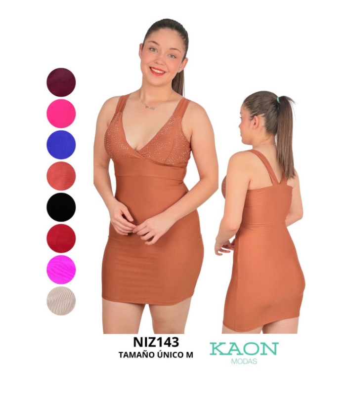 VESTIDO LICRA CON BRILLO