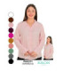CAMISA M/L FEM. TELA LINO