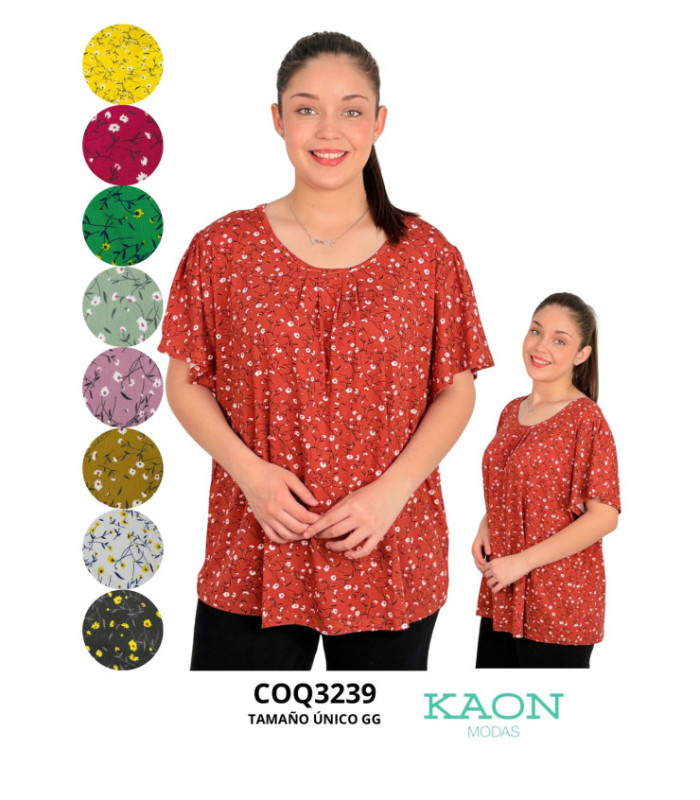 BLUSA SRA.M/C FLOREADO ALG.COQUETA