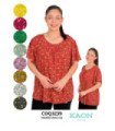 Blusa Sra.m/C Floreado Alg.coqueta - Kaon Modas CDE
