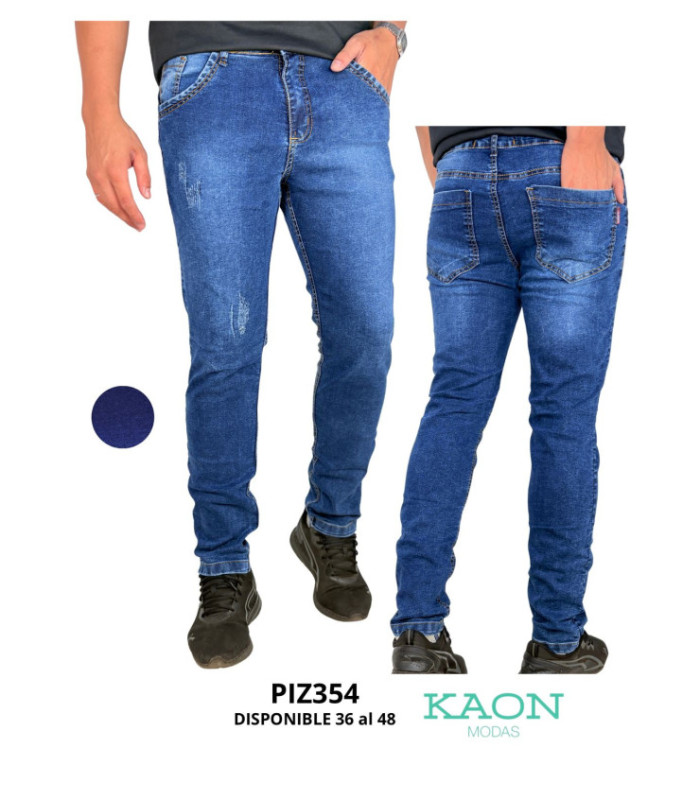 PANT.JEANS MASC.RASGADO 36 AL 46.PIZARRO