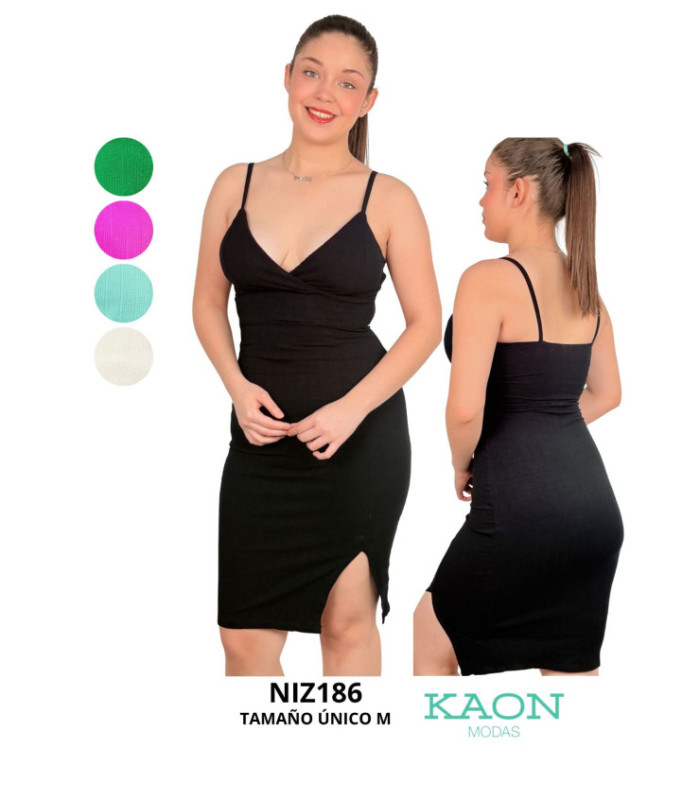 VESTIDO SOLERA TELA RIBANA