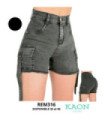 Short Jeans Fem.cargo 36 Al 46.Remix - Kaon Modas CDE