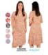 VESTIDO M/C SRA.FLOREADO.COQUETA