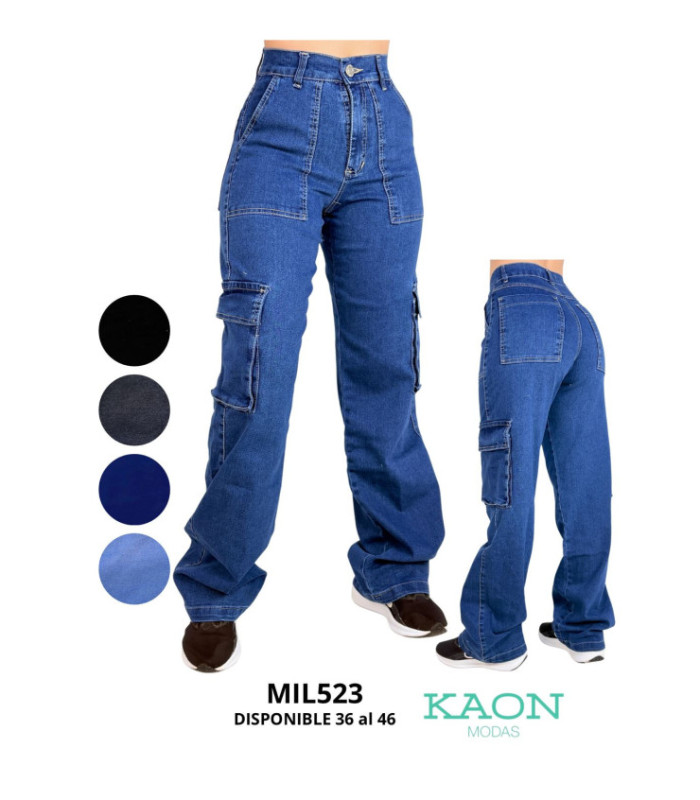 PANTALON CARGO MOM C/ LYCRA. MILKU