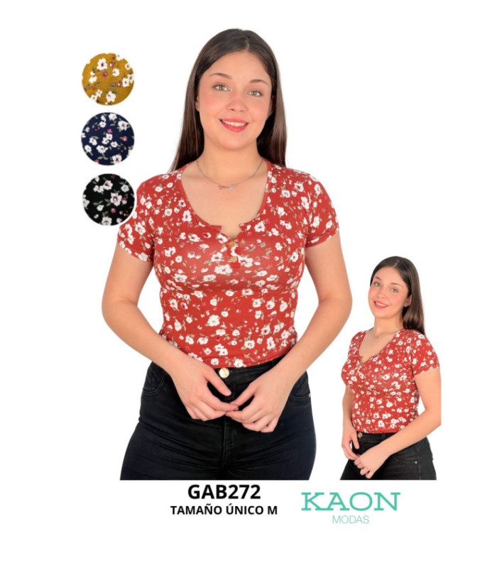 CROP M/C FLOREADA.GABI