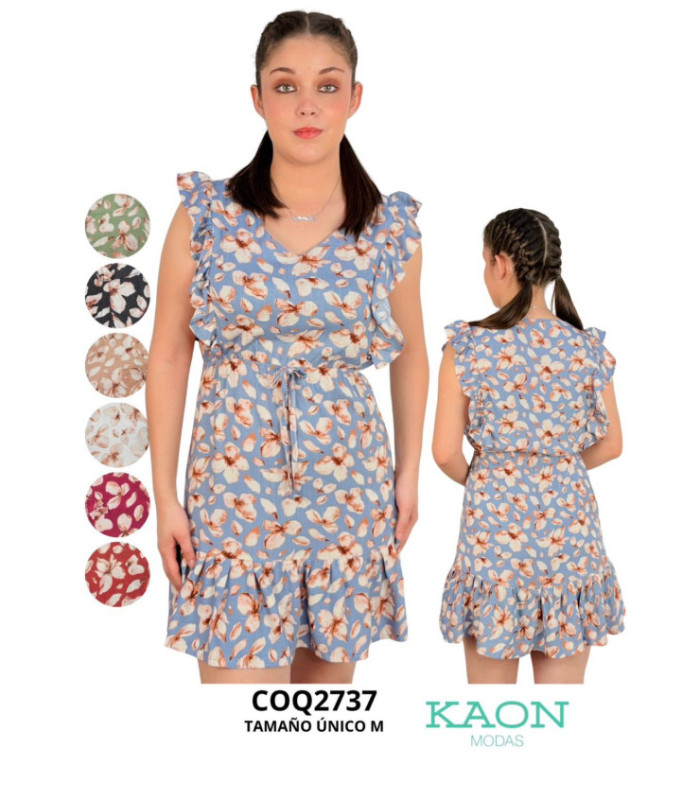 VESTIDO SRTA.FLOREADO.COQUETA