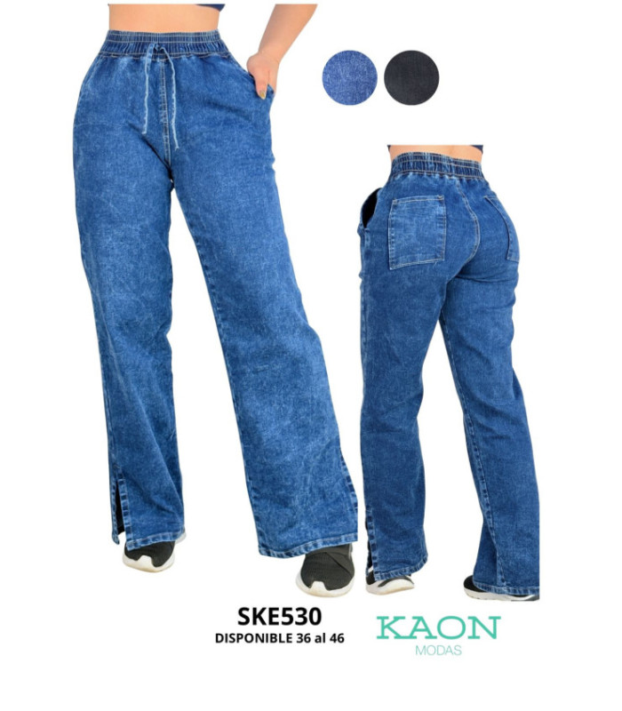 PANT.JEANS FEM.C/ GOMA 36 AL 46.SKEN