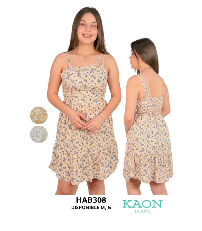 VESTIDO SOLERA ESTAMPADA